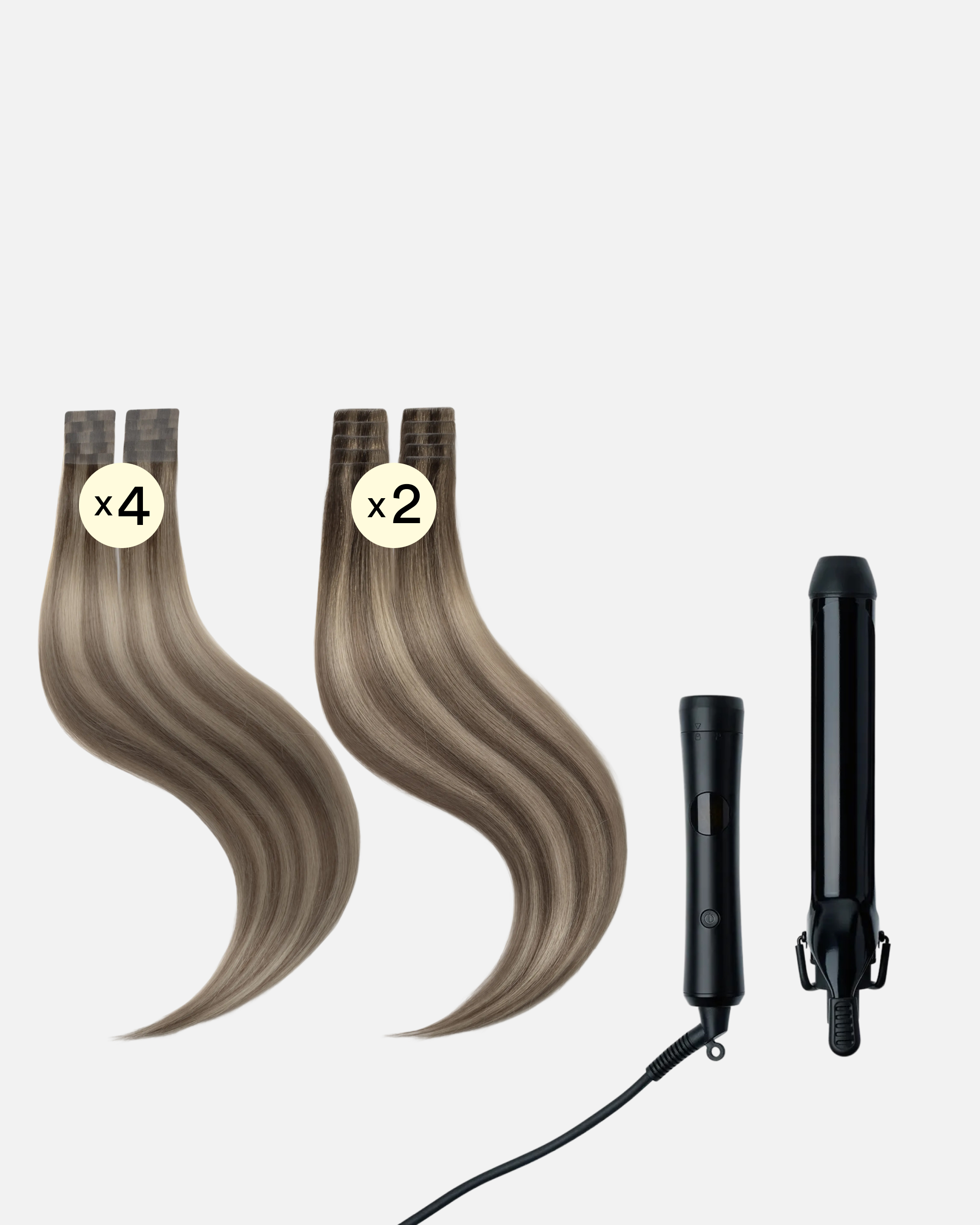 Hollywood Waves Wedding Hair 50 cm Dark Ashy Blonde Balayage