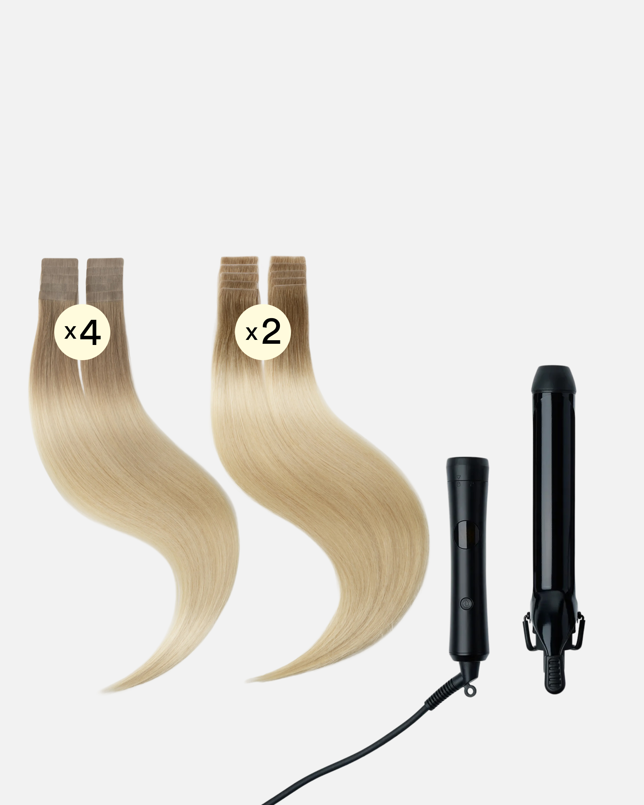 Hollywood Waves Wedding Hair 50 cm Cool Platinum Blonde Balayage