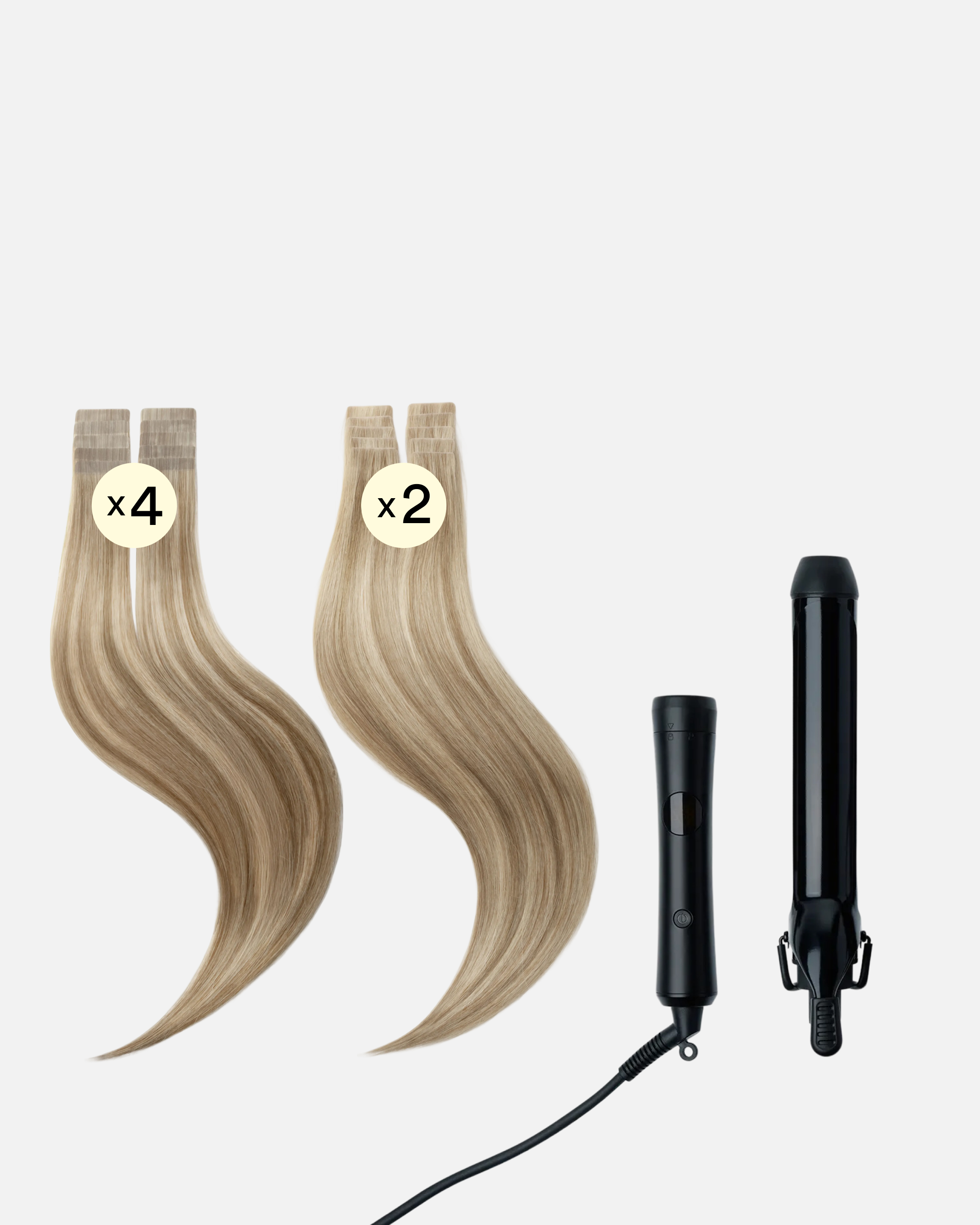 Hollywood Waves Wedding Hair 50 cm Cendre Ash Blonde Mix