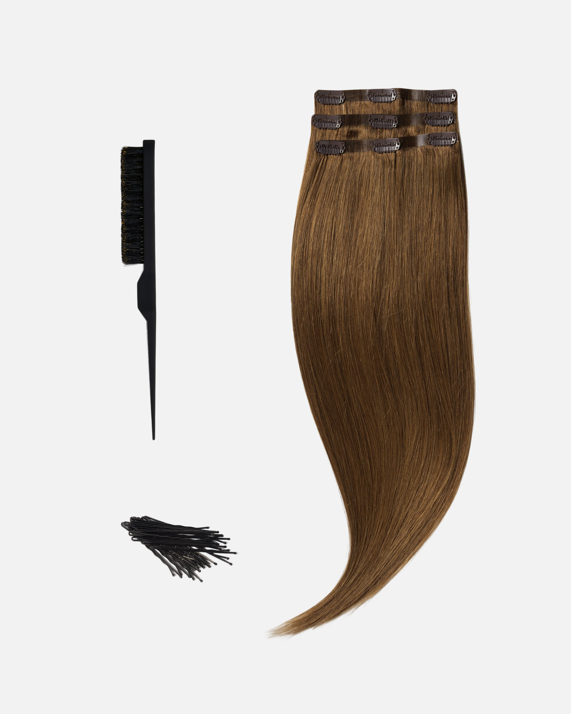 Low Bun Wedding Hairstyle 50 cm Brown