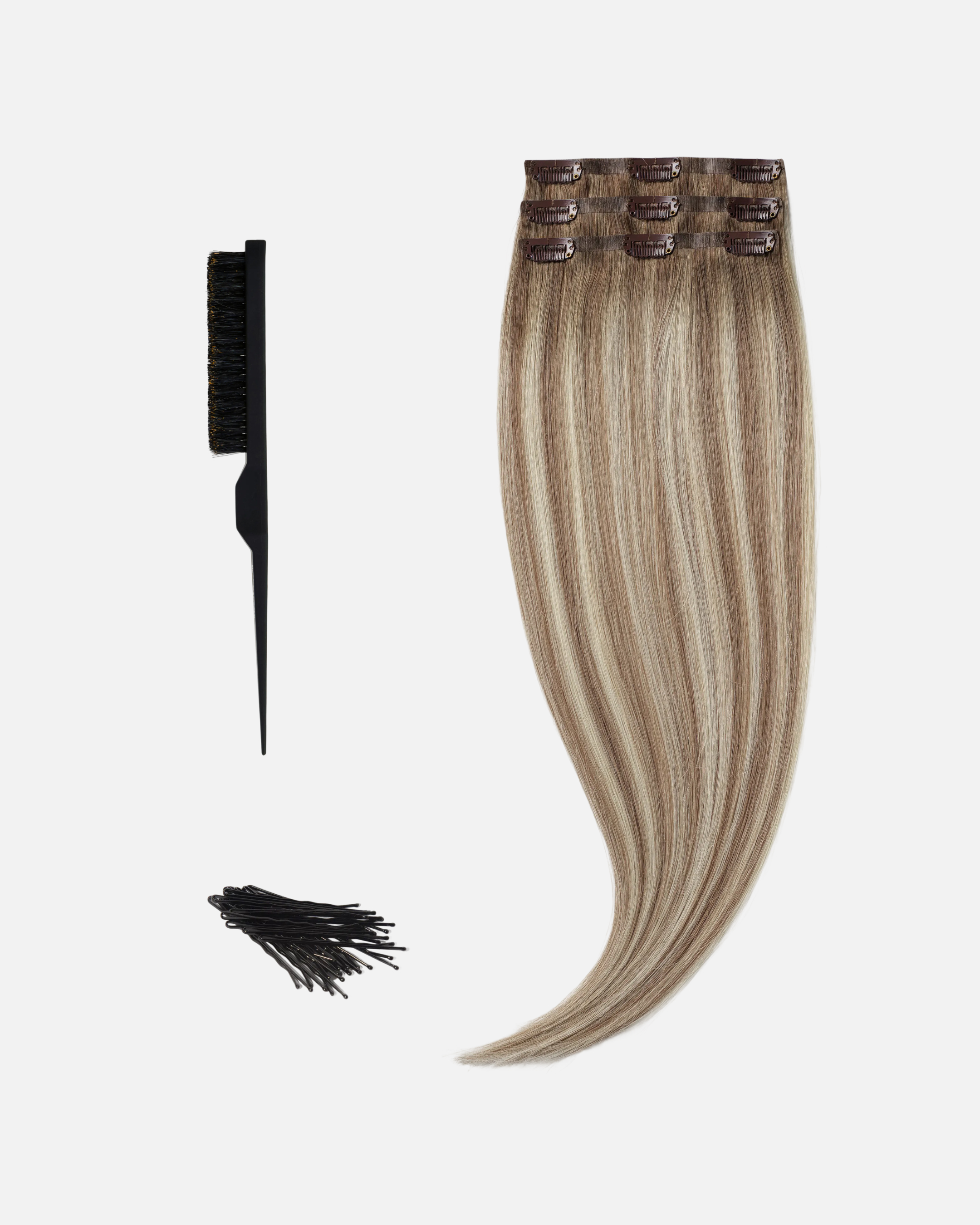 Low Bun Wedding Hairstyle 50 cm Cendre Ash Blonde Balayage