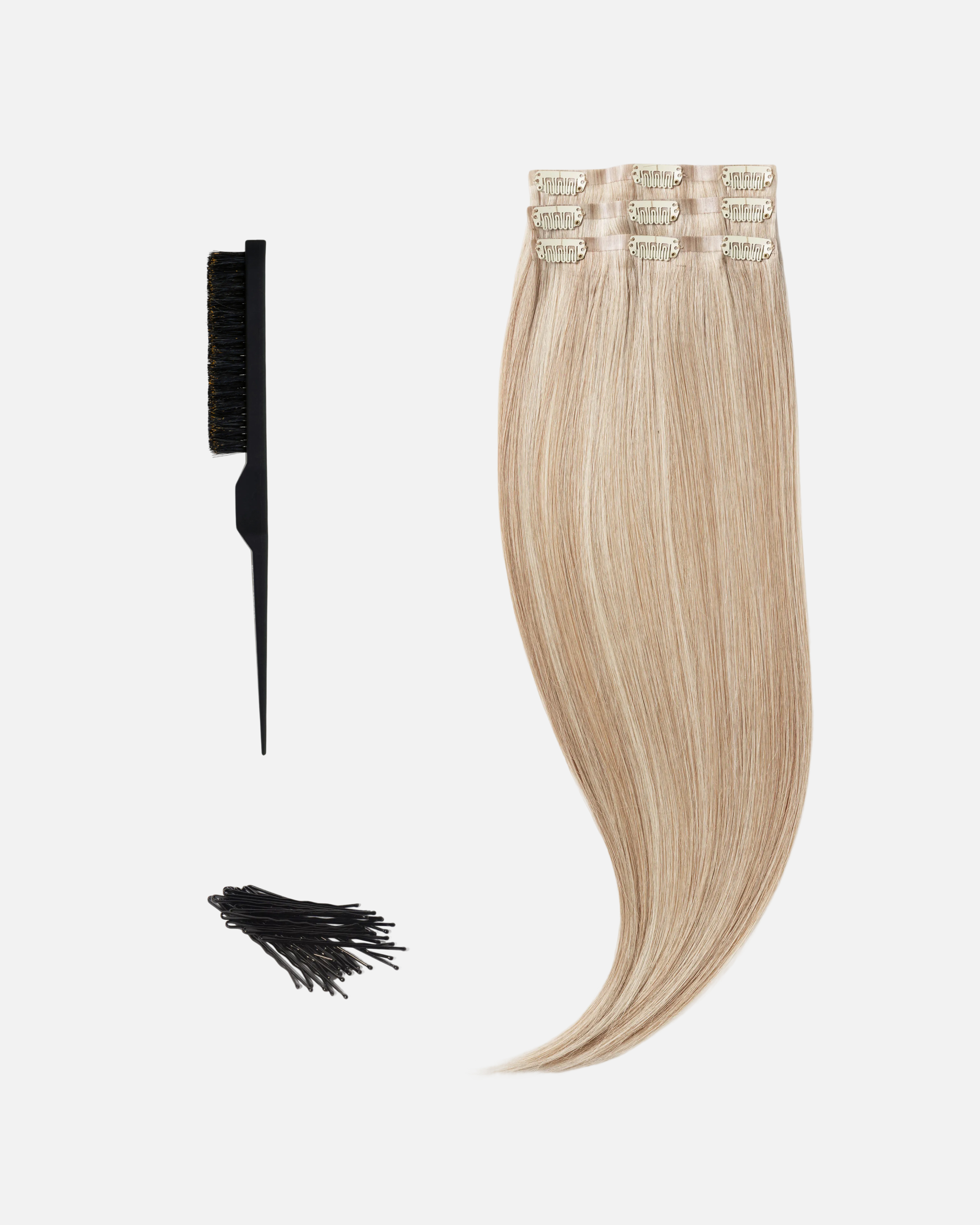 Low Bun Wedding Hairstyle 50 cm Cendre Ash Blonde Mix