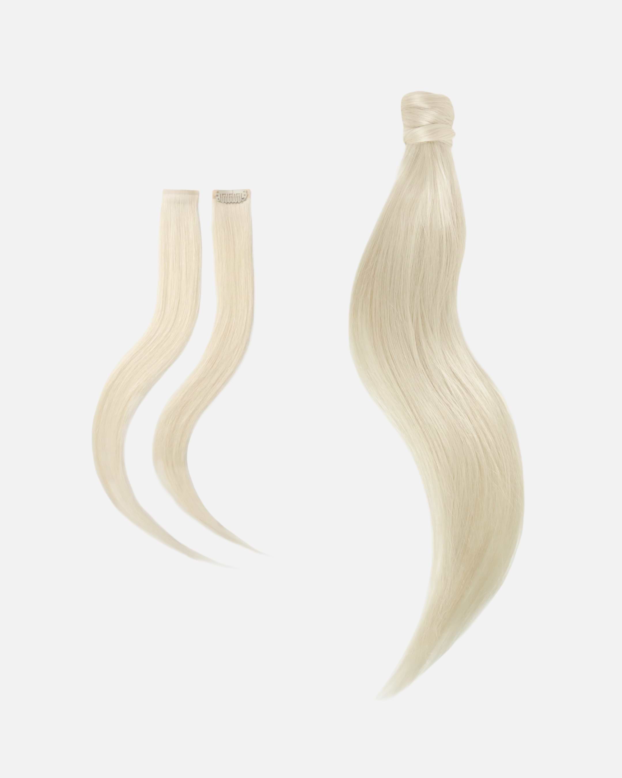 Low Wedding Ponytail 50 cm Platinum Blonde