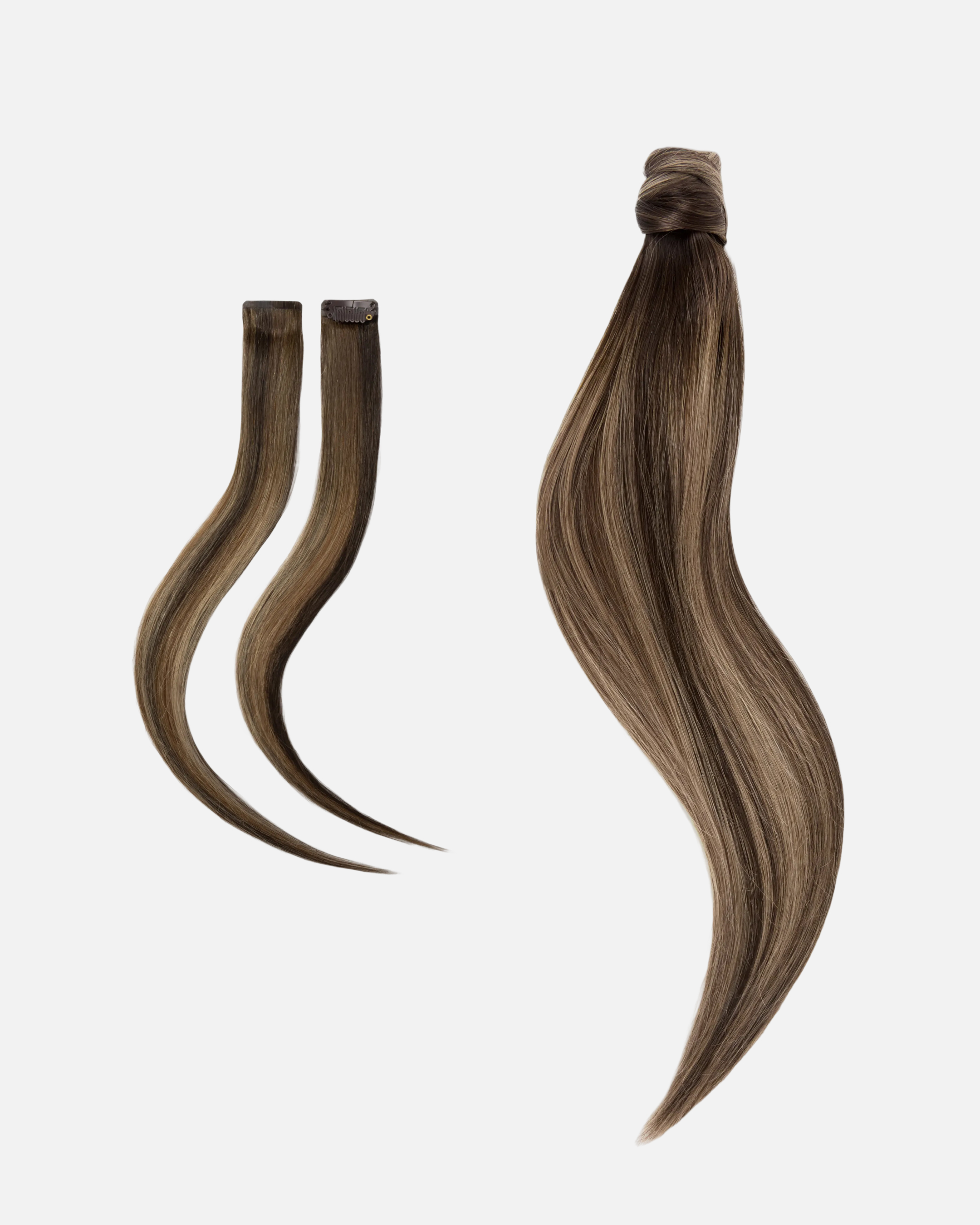 Low Wedding Ponytail 50 cm Hazelnut Caramel Balayage