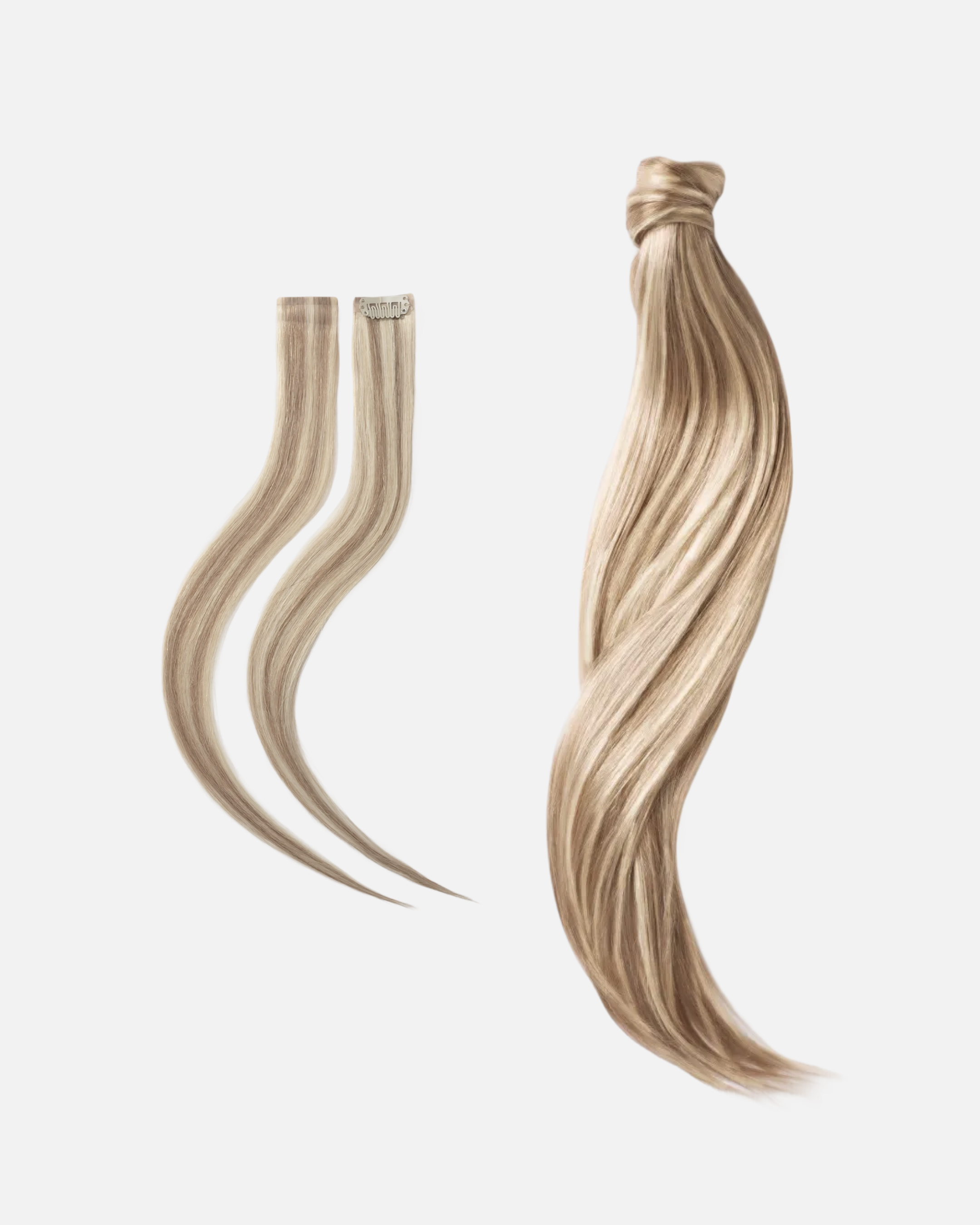 Low Wedding Ponytail 50 cm Cendre Ash Blonde Mix