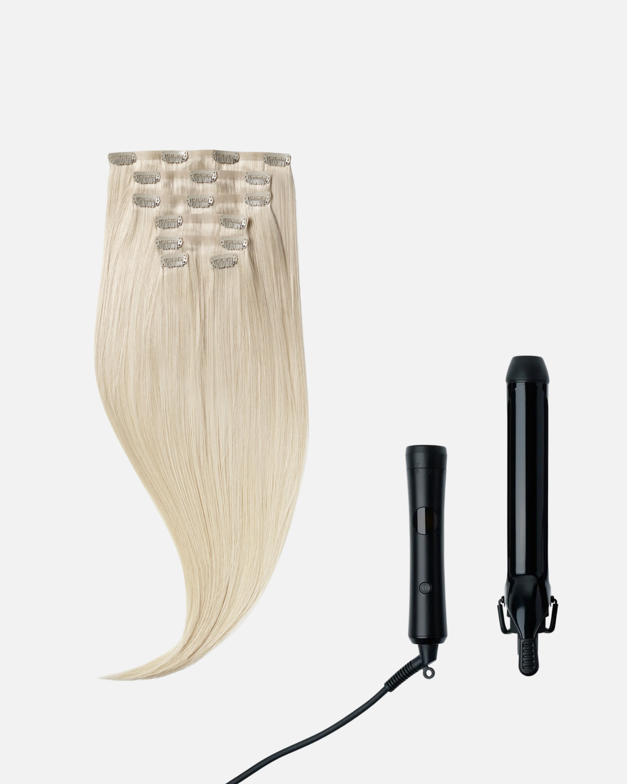 Half Up-Do Wedding Hair 50 cm Light Grey