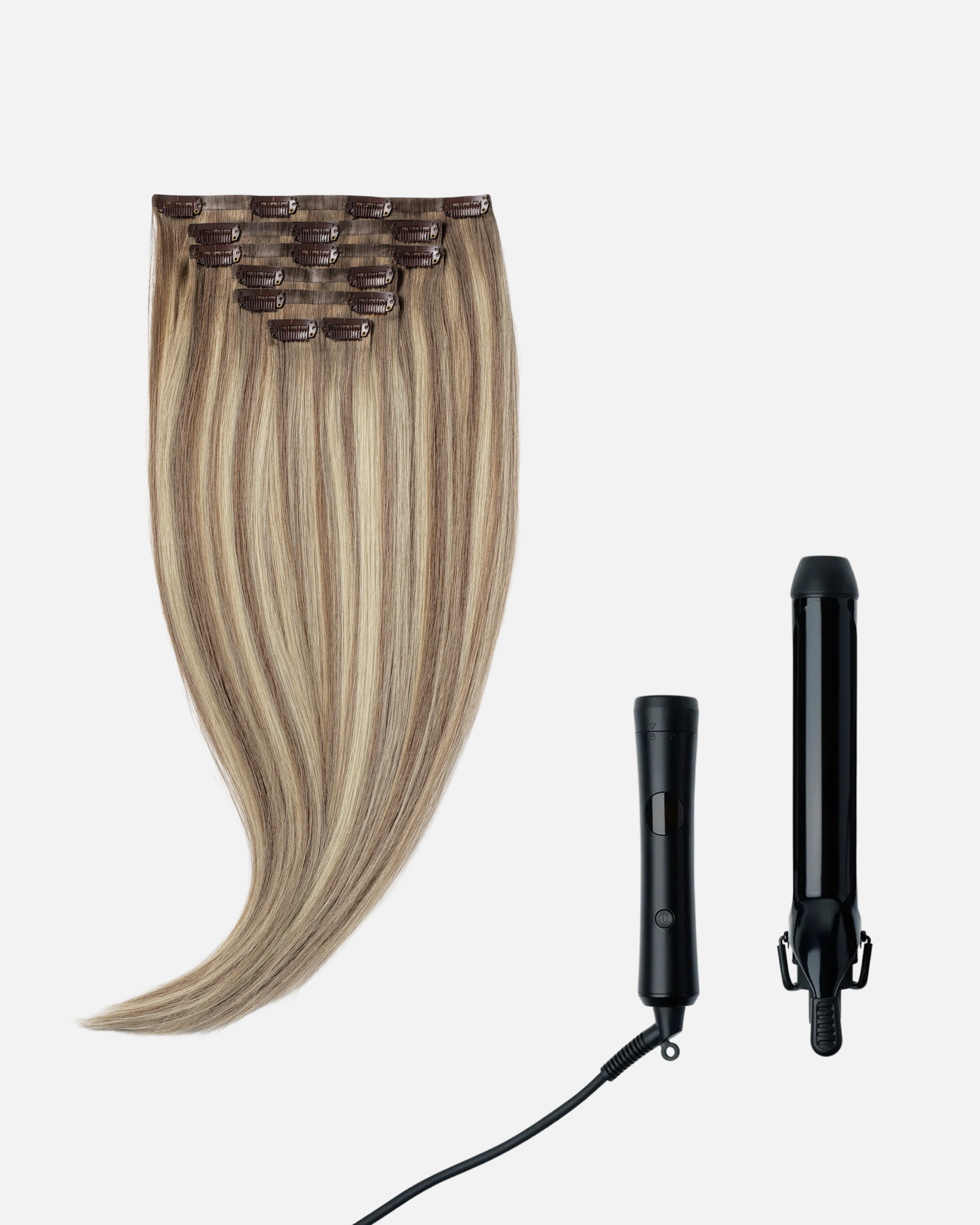 Half Up-Do Wedding Hair 50 cm Cendre Ash Blonde Balayage