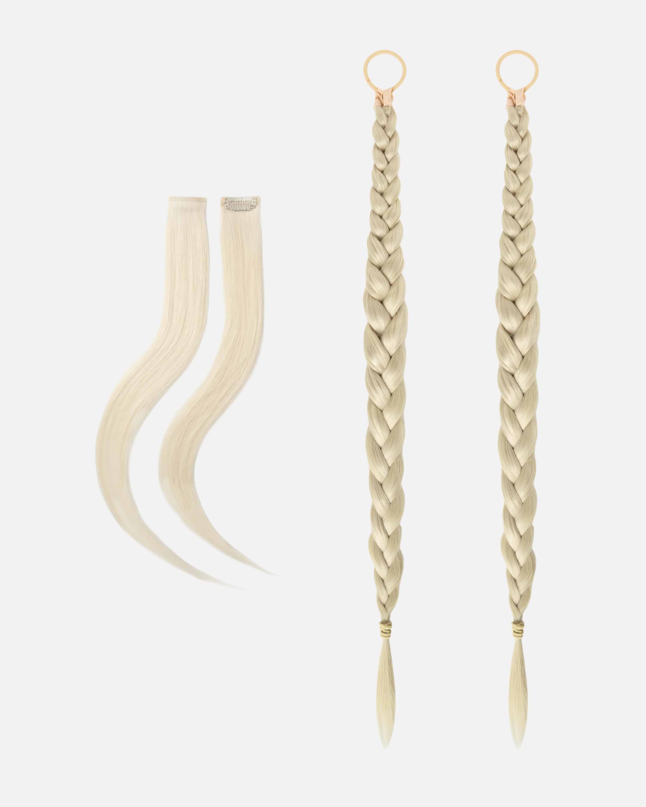 Romantic Braided Wedding Hair 55 cm Platinum Blonde