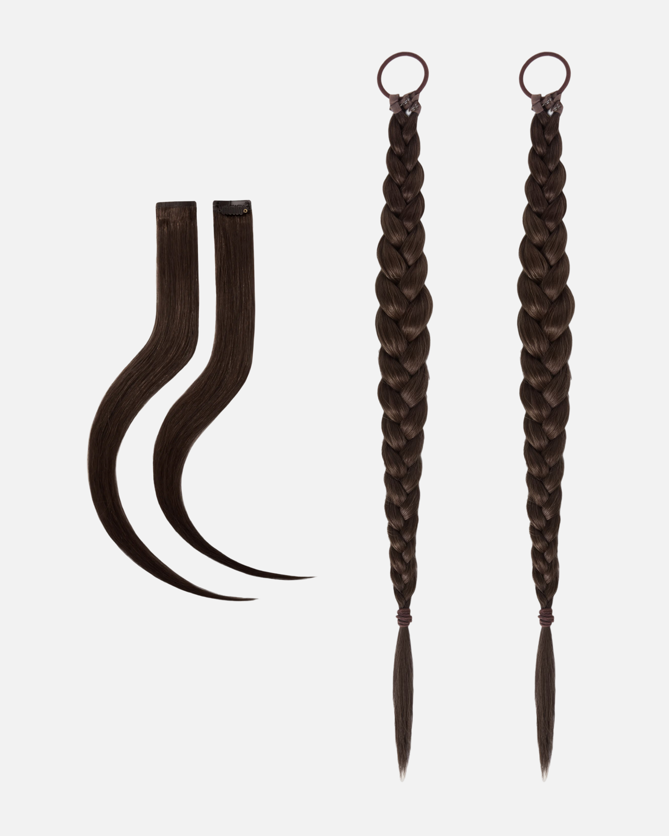 Romantic Braided Wedding Hair 55 cm Chocolate Brown