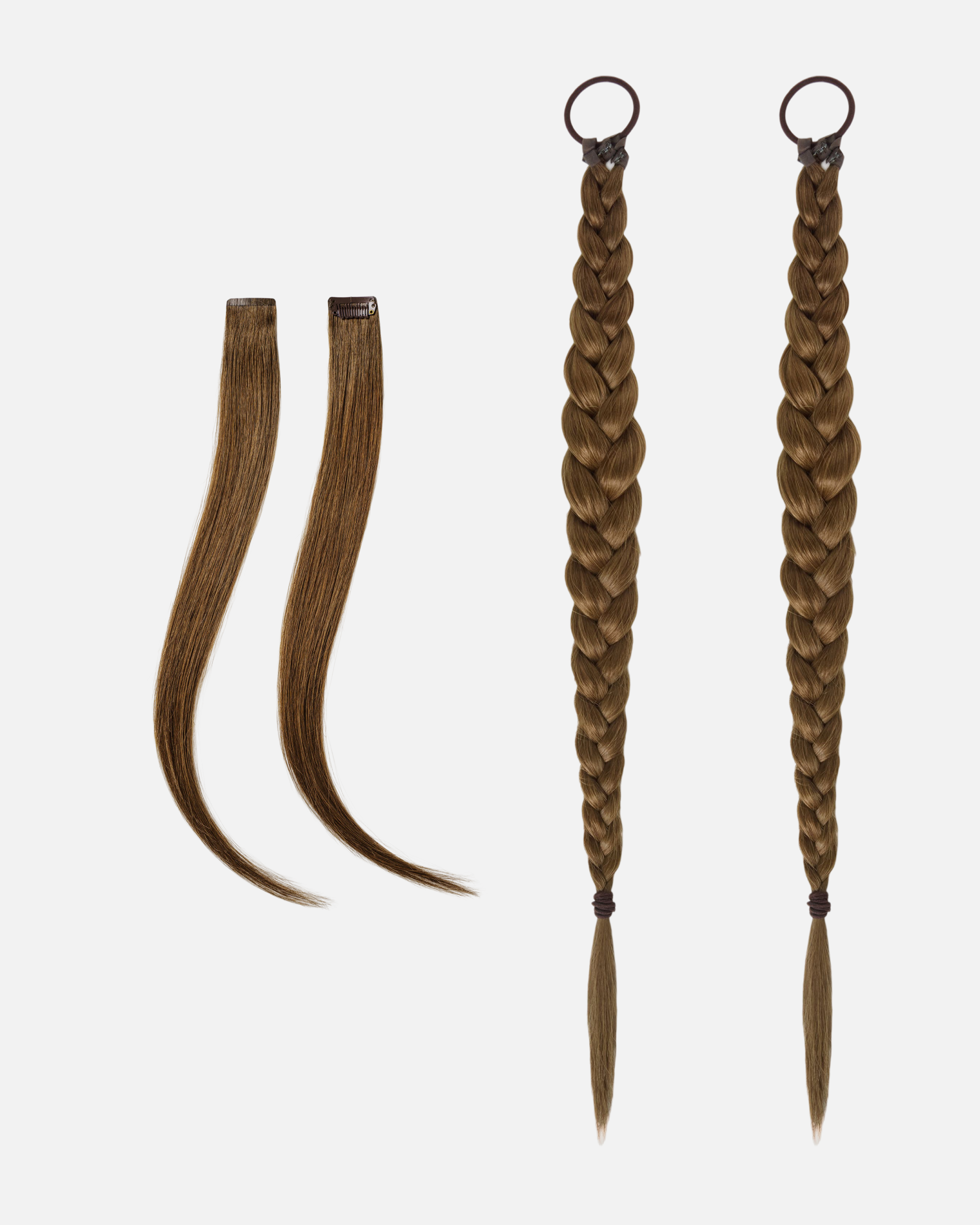 Romantic Braided Wedding Hair 55 cm Brown