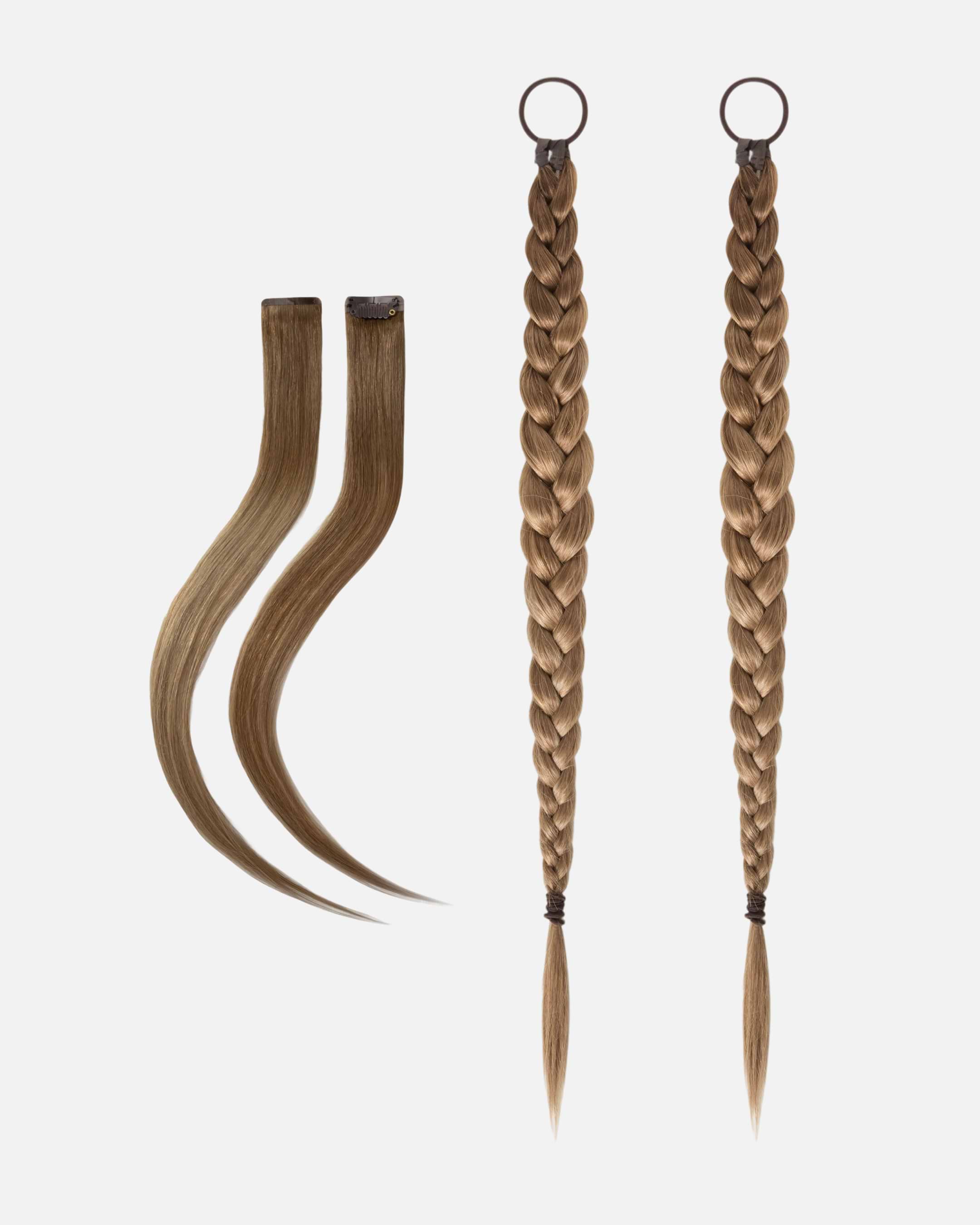 Romantic Braided Wedding Hair 55 cm Brownish Blonde Balayage