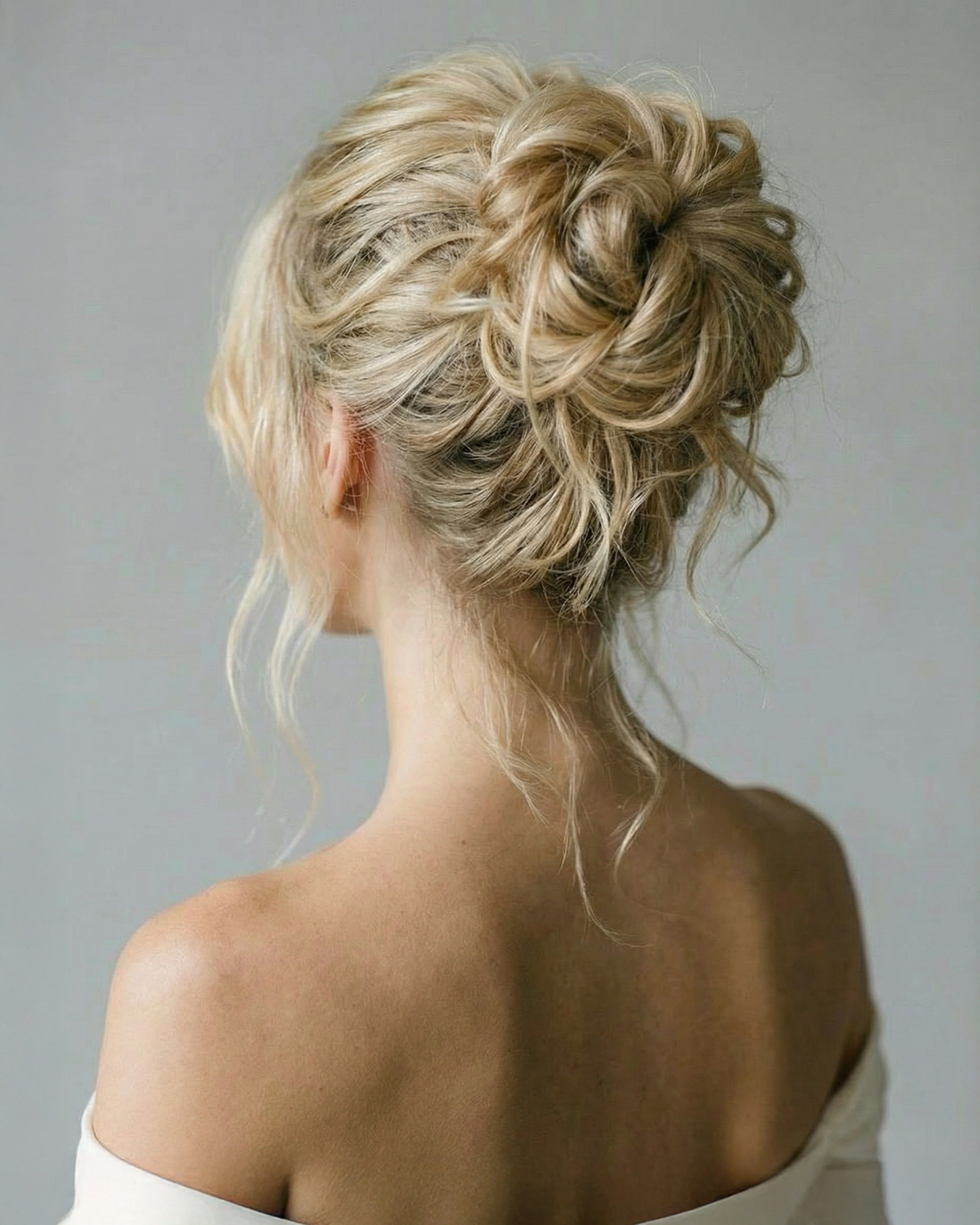 Soft Wedding Up-do 50 cm Brown