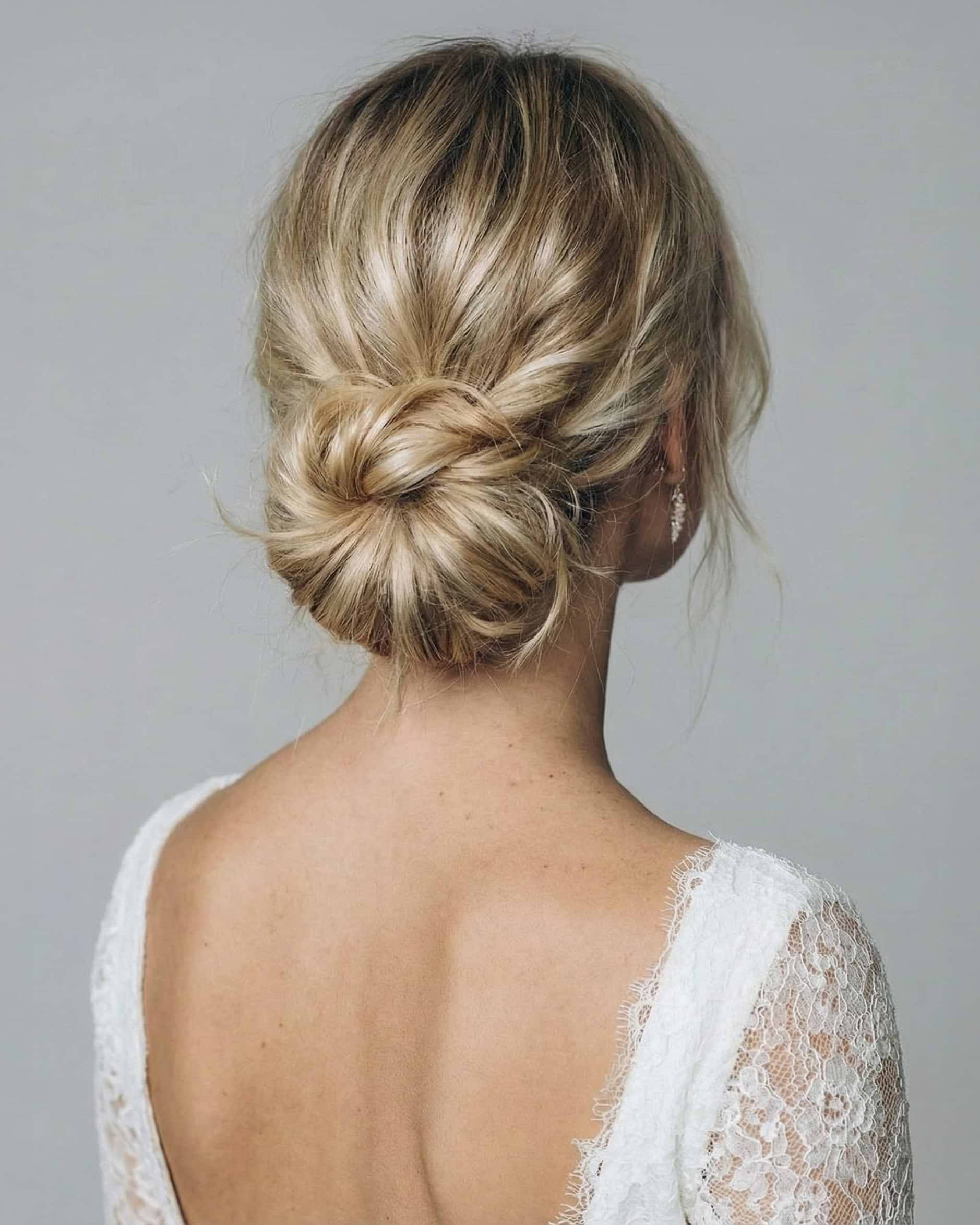 Soft Wedding Up-do 50 cm Hazelnut Caramel Balayage