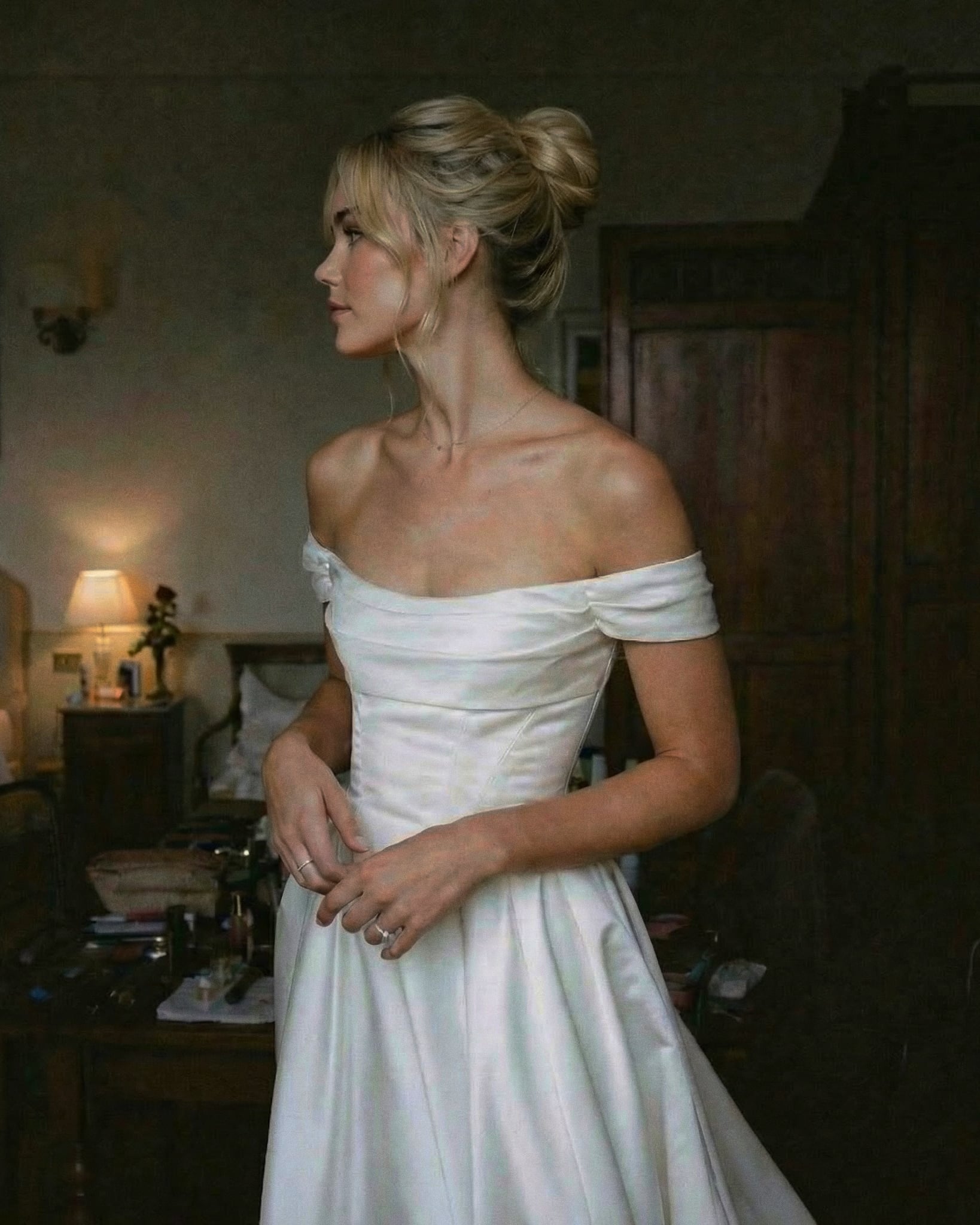 Soft Wedding Up-do 50 cm Brown Ash Blonde Balayage