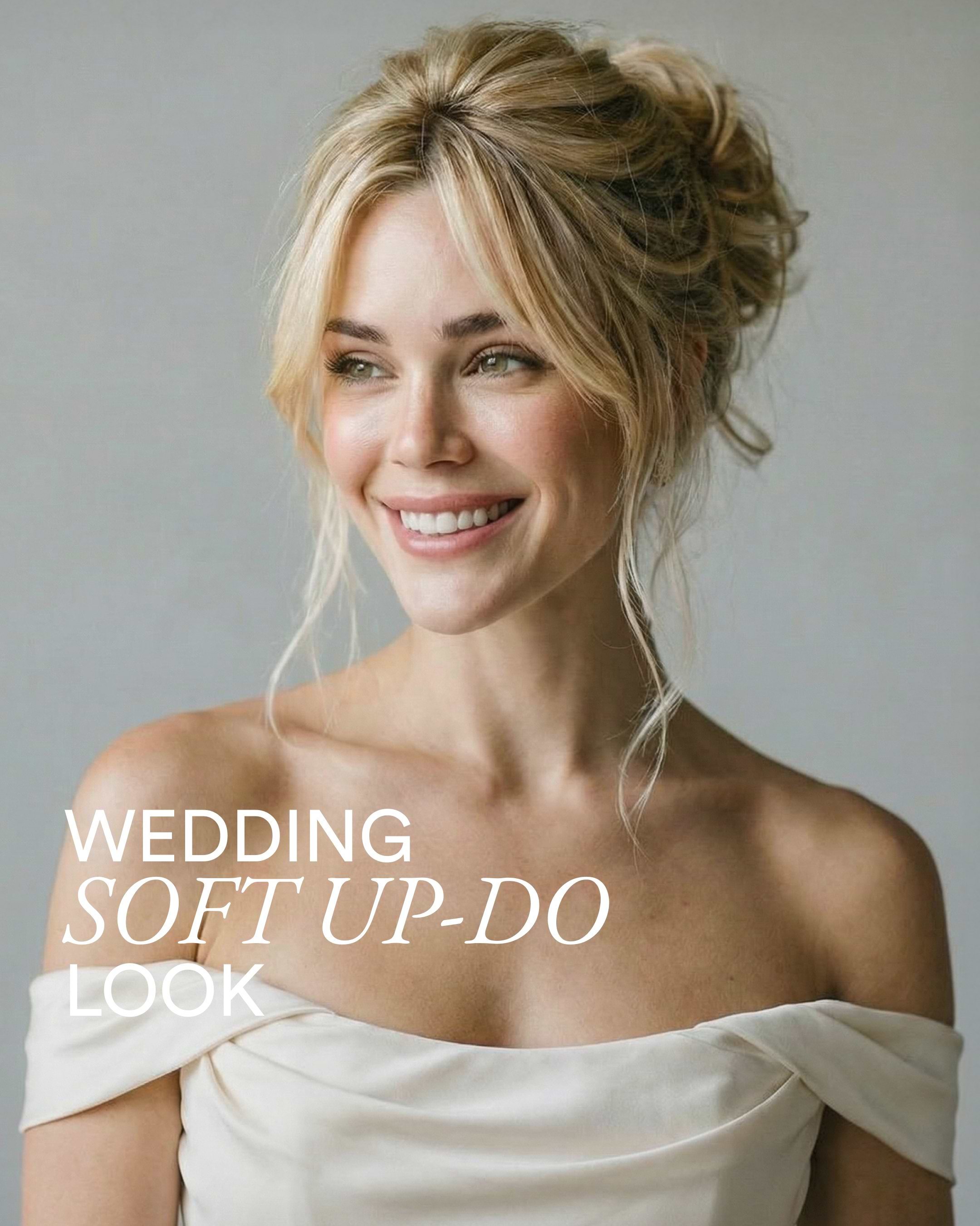 Soft Wedding Up-do 50 cm Cendre Ash Blonde Mix
