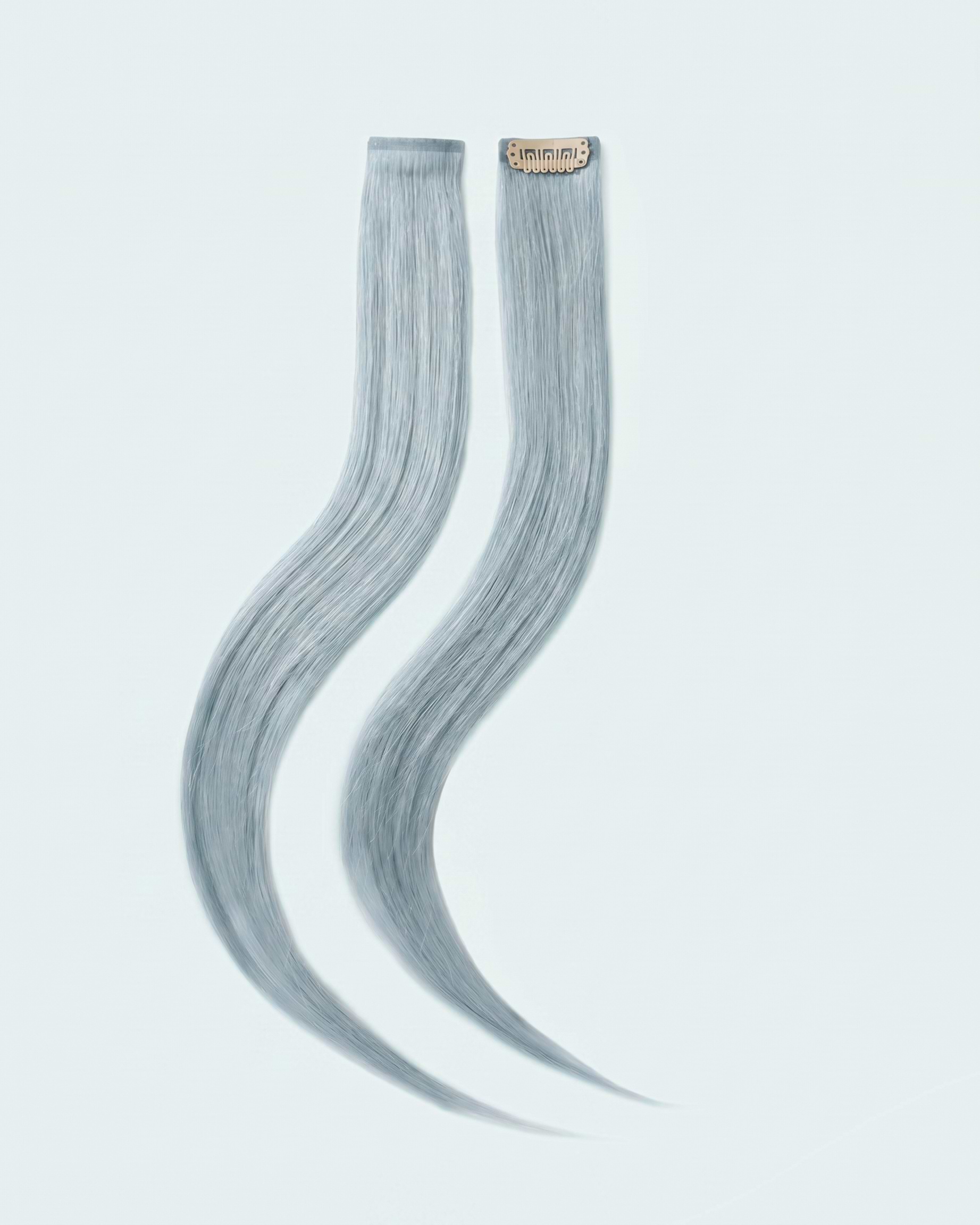 Single Invisible Clip-ins 40 cm Ice Blue