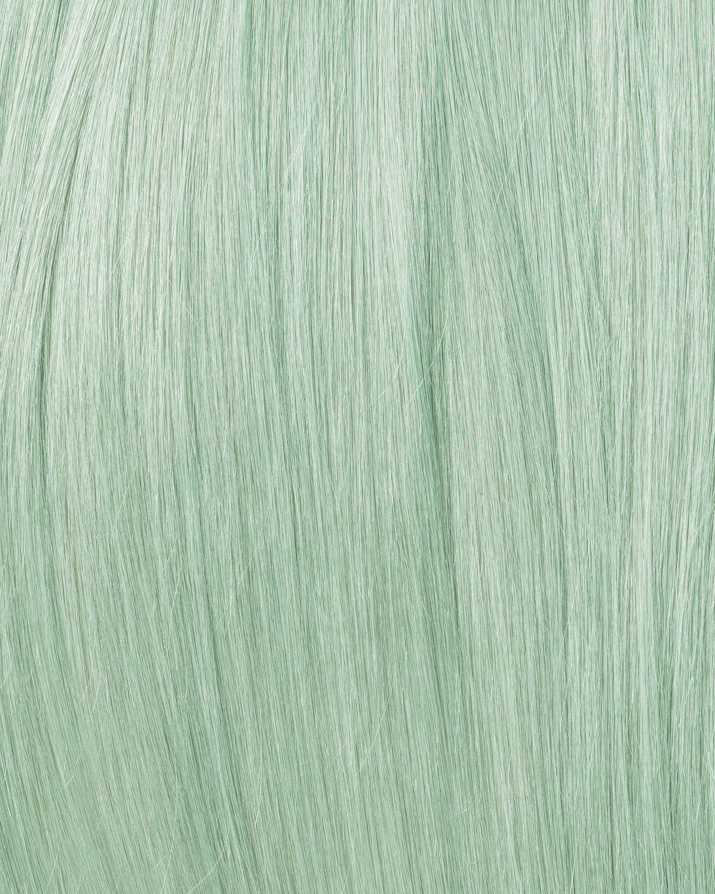 Single Invisible Clip-ins 40 cm Mint Green