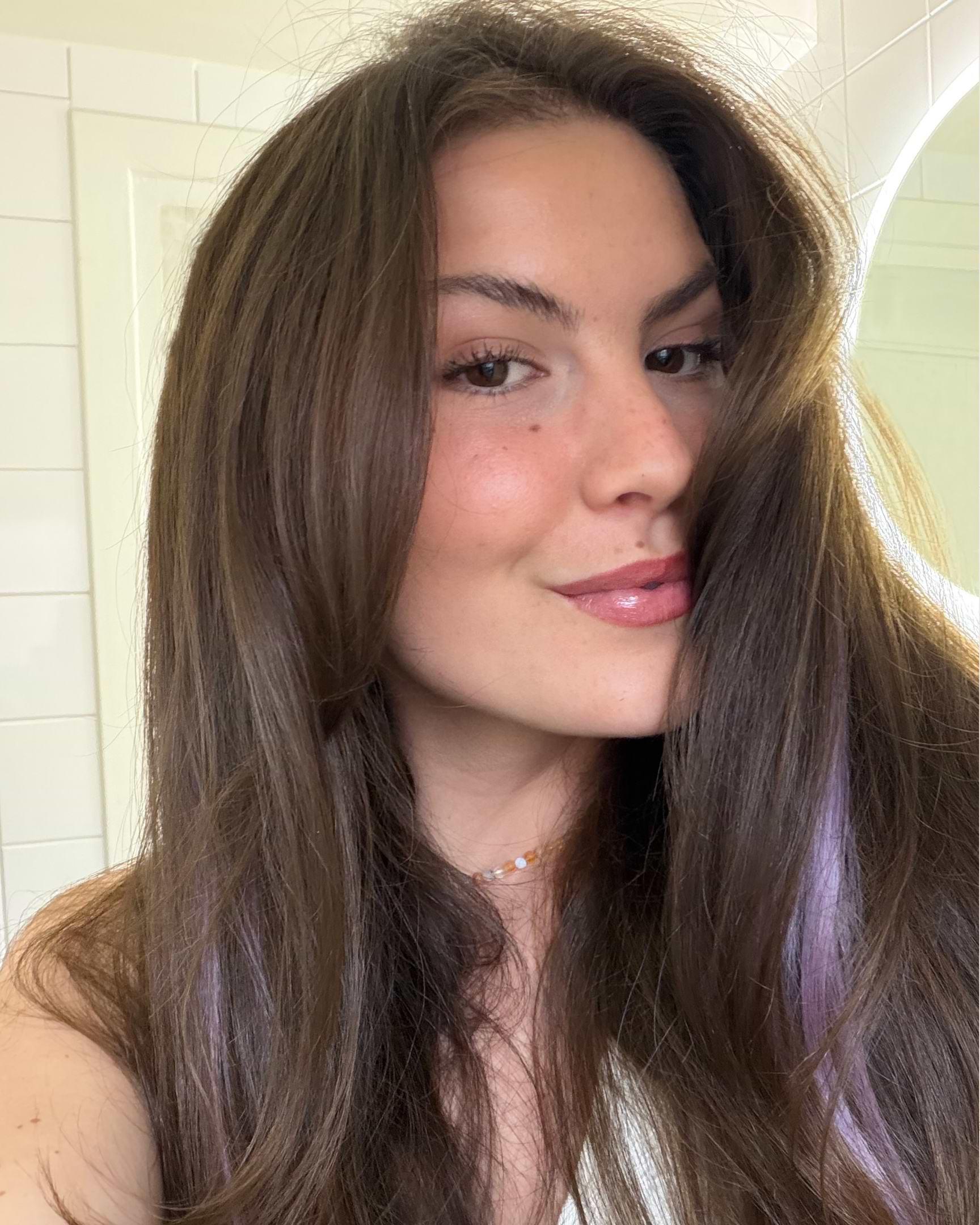 Single Invisible Clip-ins 40 cm Light Purple 2