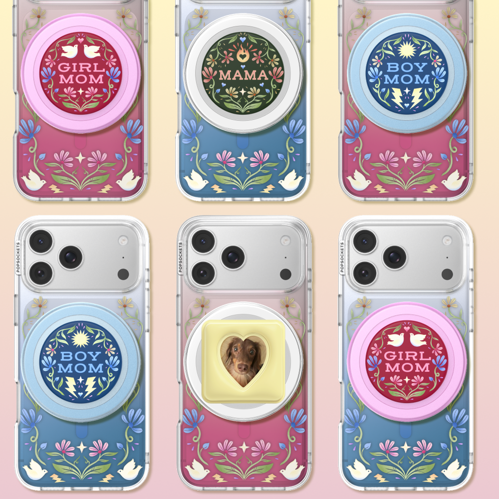PopSockets Originale Con Fiori Colorati: PopGrip Intercambiabile, Pratica Impugnatura E Supporto Per Telefono - 5