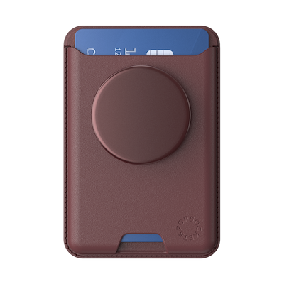 Secondary image for hover Aluminum Oxblood — Softgoods MagSafe PopWallet+