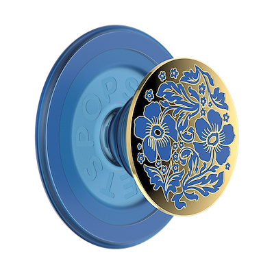 Enamel Lace Blue Vermeer — MagSafe PopGrip