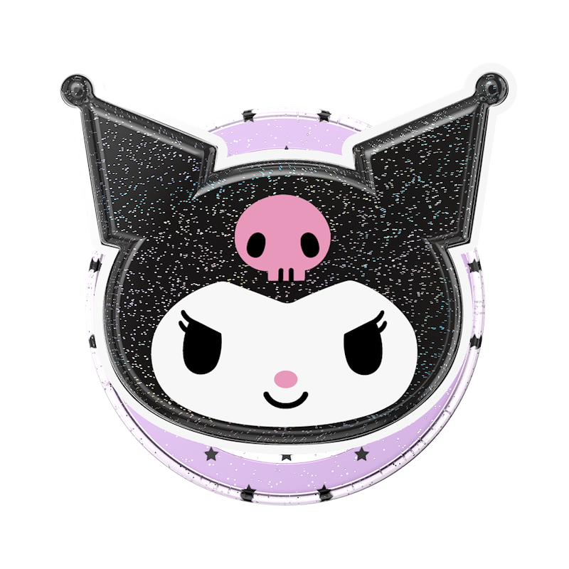 Tidepool Glitter Kuromi &mdash; MagSafe PopGrip image number 1