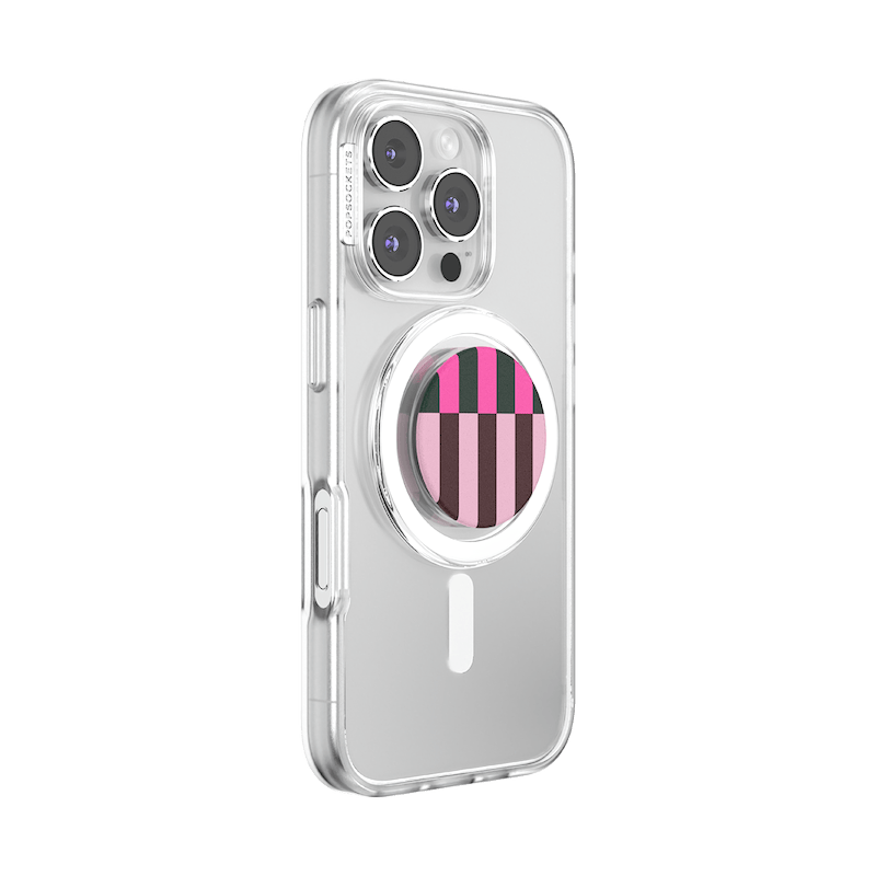 Pop of Pink Stripe &mdash; MagSafe PopGrip image number 6