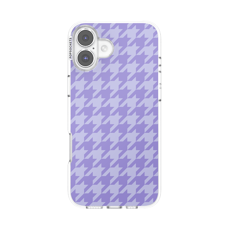 Lilac Houndstooth &mdash; iPhone 16 Plus MagSafe Case image number 0