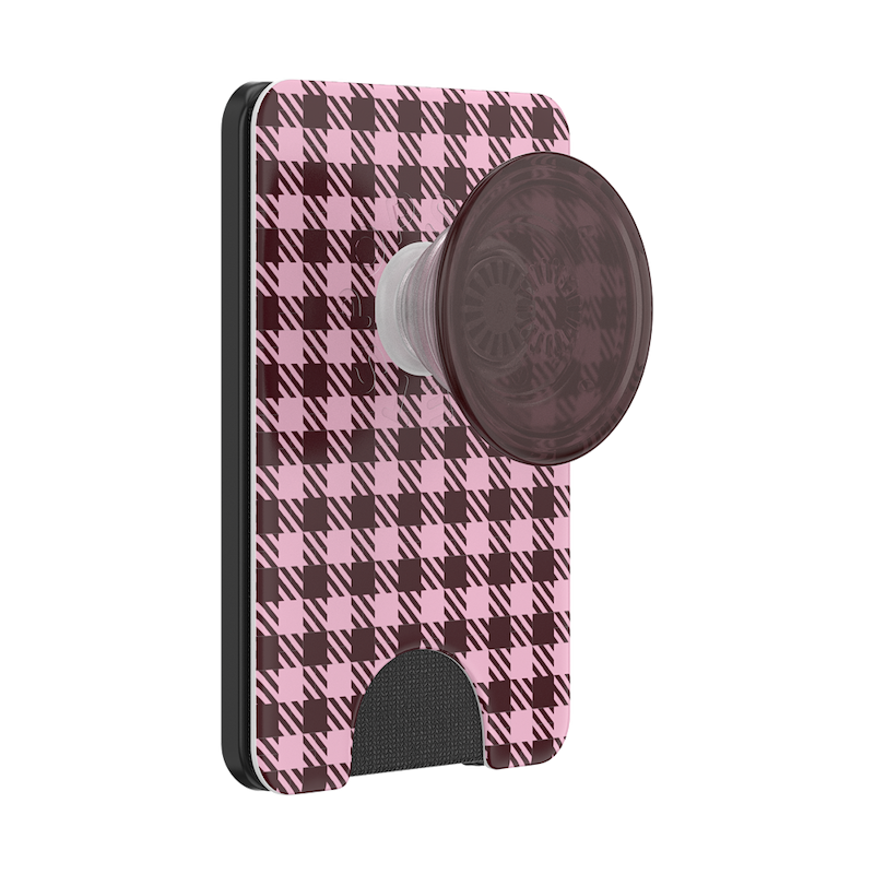 Black Cherry Gingham &mdash; MagSafe PopWallet+ image number 0
