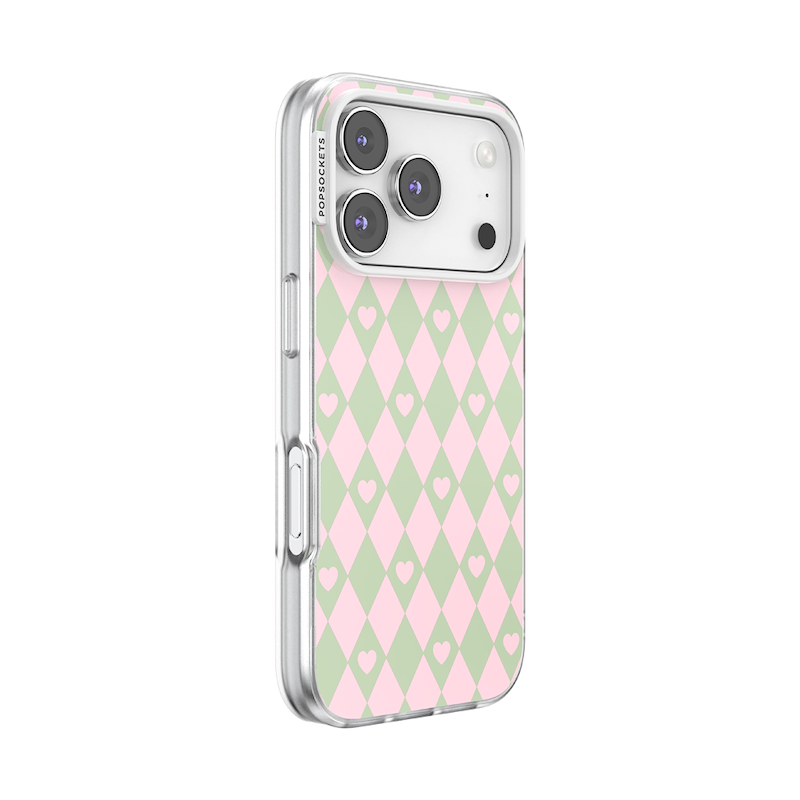Harlequin Hearts Pink — iPhone 17 Pro MagSafe Case image number 1