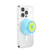Molded Flower Kaleidoscope Blue &mdash; MagSafe PopGrip image number 6