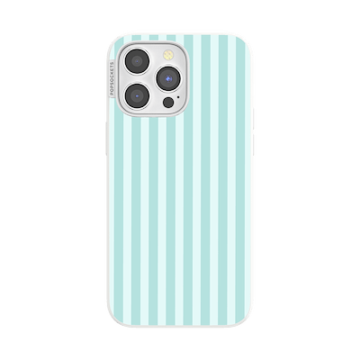 Mint Stripes &mdash; iPhone 15 Pro Max MagSafe Case