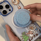 Crackle Reef Printed Sugar Plum &mdash; MagSafe PopGrip image number 3