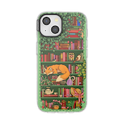 Storied Shelves Green &mdash; iPhone 15 MagSafe Case image number 1