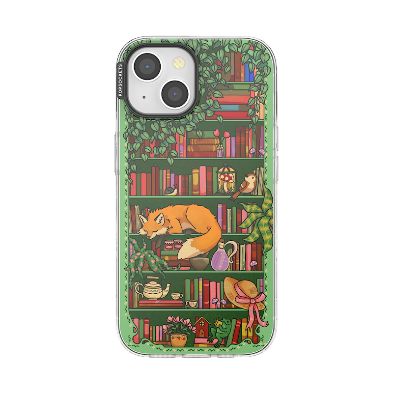 Storied Shelves Green &mdash; iPhone 15 MagSafe Case image number 0