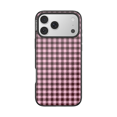 Black Cherry Gingham &mdash; iPhone 17 Pro Max MagSafe Case