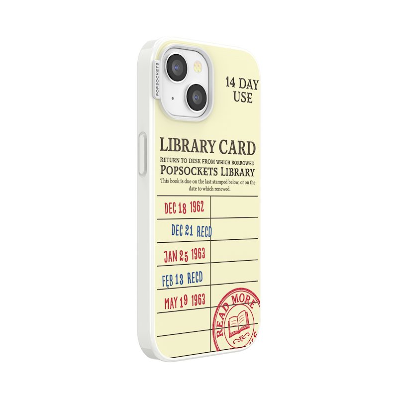 PopSockets Library Card &mdash; iPhone 15 MagSafe Case image number 1