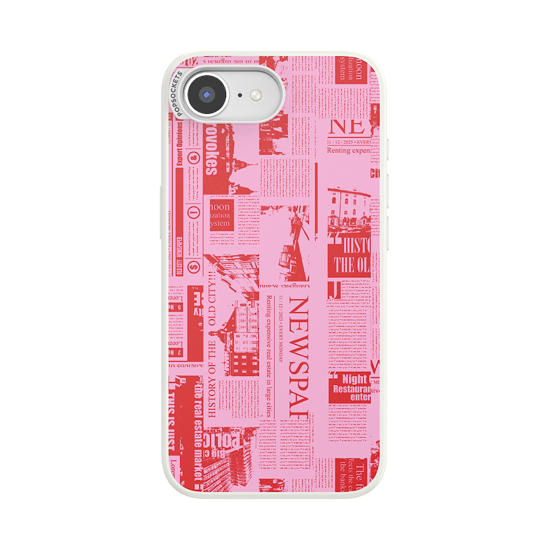 Hot off the Press Pink &mdash; iPhone 16E MagSafe Case image number 0