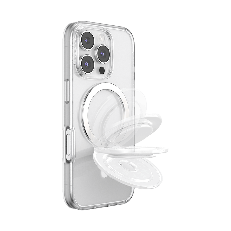 Glossy White &mdash; MagSafe Kick-Out Grip & Stand image number 10