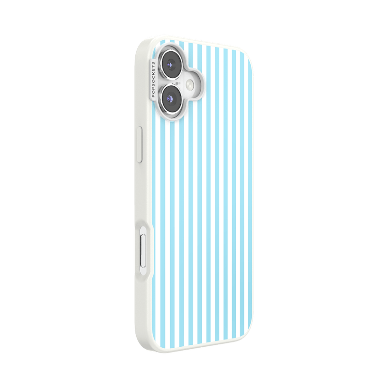 Soft Blue Stripe &mdash; iPhone 16 Plus MagSafe Case image number 1