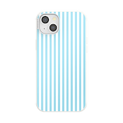 Soft Blue Stripe &mdash; iPhone 14 Plus MagSafe Case image number 1
