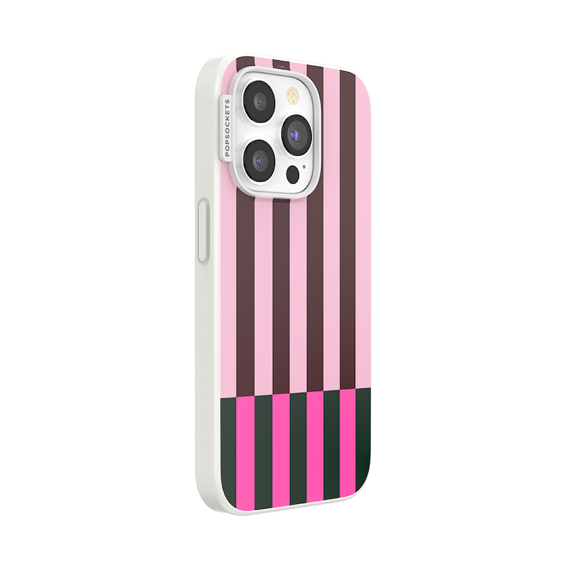 Pop of Pink Stripe &mdash; iPhone 15 Pro MagSafe Case image number 1