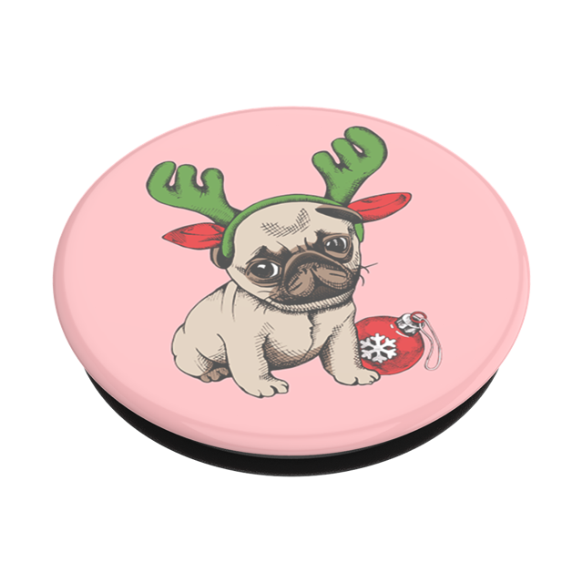 Holiday Pug — Adhesive PopGrip image number 2