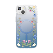 Boho Wildflowers Blue &mdash; iPhone 15 Plus MagSafe Case image number 1
