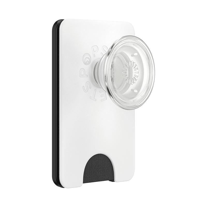 White &mdash; MagSafe Kick-Out PopWallet+ & Stand image number 0