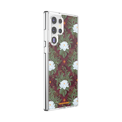 Secondary image for hover Lush White Lotus &mdash; Samsung Galaxy S22 Ultra MagSafe Case
