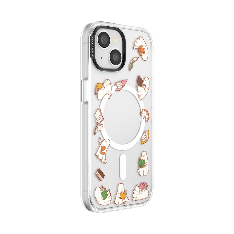 Spooky Book Club Clear&nbsp; &mdash; iPhone 15 MagSafe Case image number 1