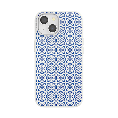 Navy Mosaic &mdash; iPhone 15 MagSafe Case