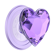 Crystal Heart Lavender &mdash;  MagSafe PopGrip image number 1