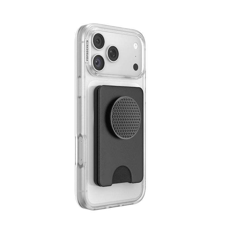 Knurl Black &mdash; MagSafe Kick-Out PopWallet+ & Stand image number 1
